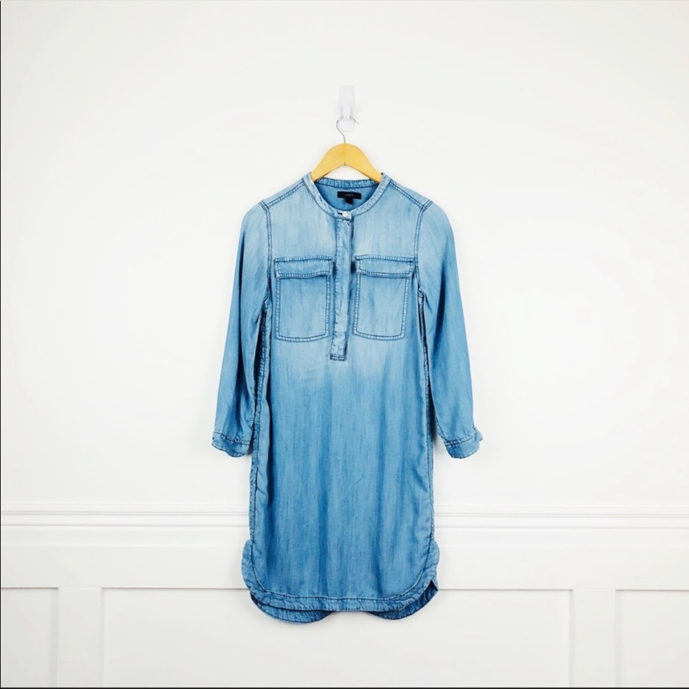 J. Crew chambray shirt dress